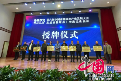 牛背梁森林公园被授予国家级森林康养试点建